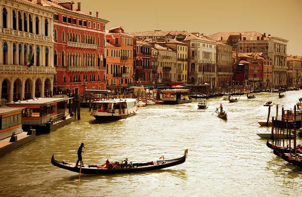 Βενετία-μεγάλο κανάλι Εικόνα Αρχείου