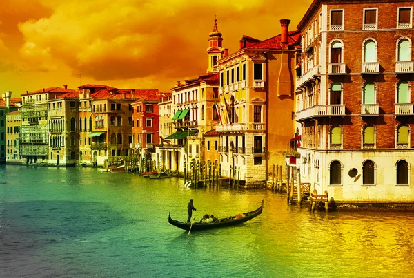 Sorprendente Venecia - imagen artística tonificada — Foto de Stock