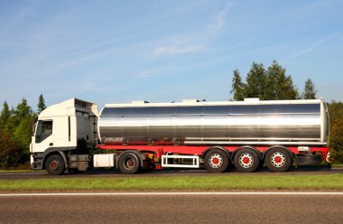 Fuel tanker truck clipart