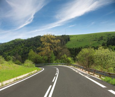 boş kırsal yol resmi