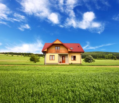 New rural house clipart