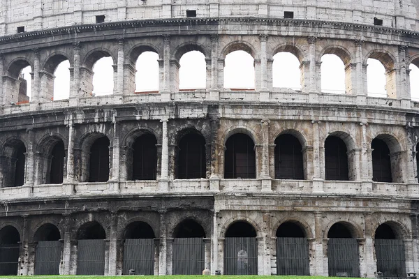 Colosseum Vägg Berömda Antika Amfiteater Rom — Stockfoto