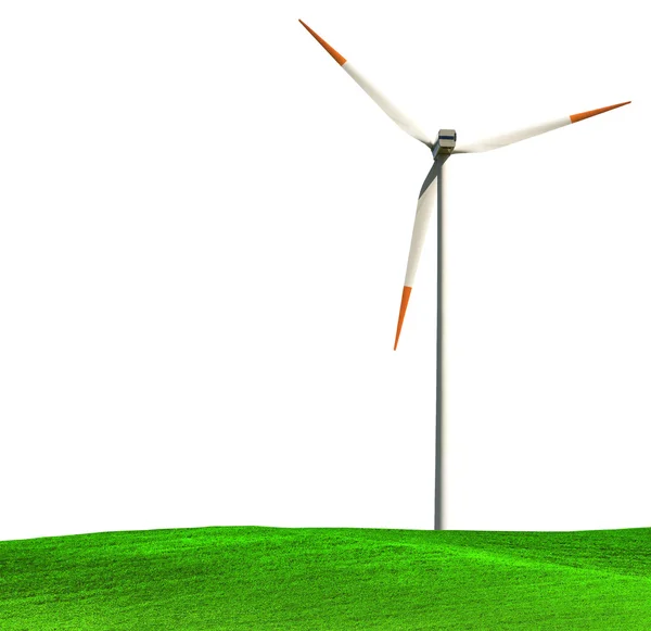 Windmill isolated on white background — Stock Photo, Image