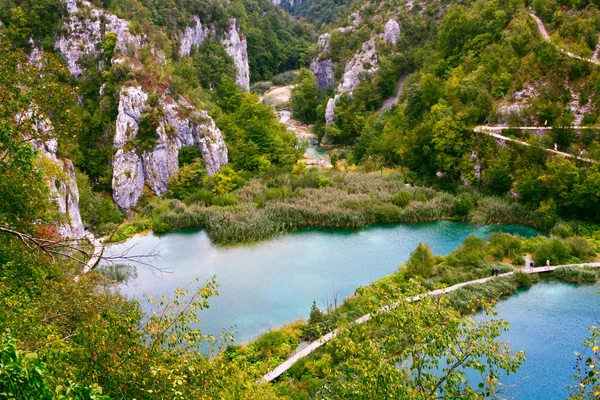 Plitvická jezera národní park, chorvatsko — Stock fotografie