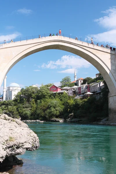 Mostar with the famous bridge — Stock Photo, Image