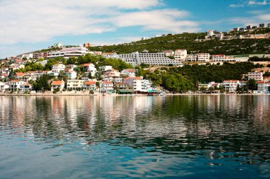 Yaz peyzaj Dalmaçya kıyılarının, Hırvatistan