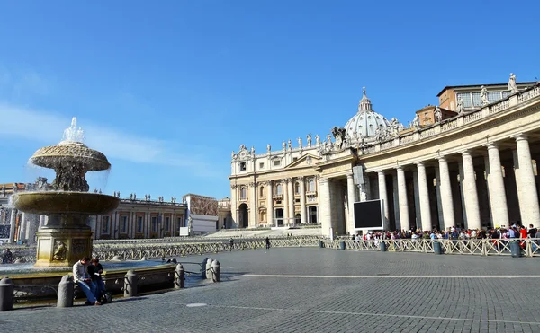 Plaza de San Pedro, Ciudad del Vaticano — Foto de Stock