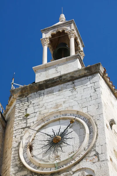 stock image Famous clock tower in Split