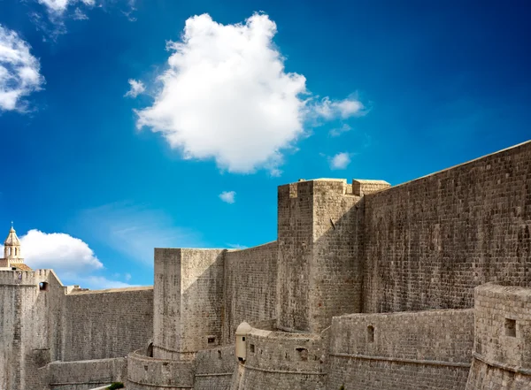Ντουμπρόβνικ φρούριο τείχος της πόλης — Φωτογραφία Αρχείου