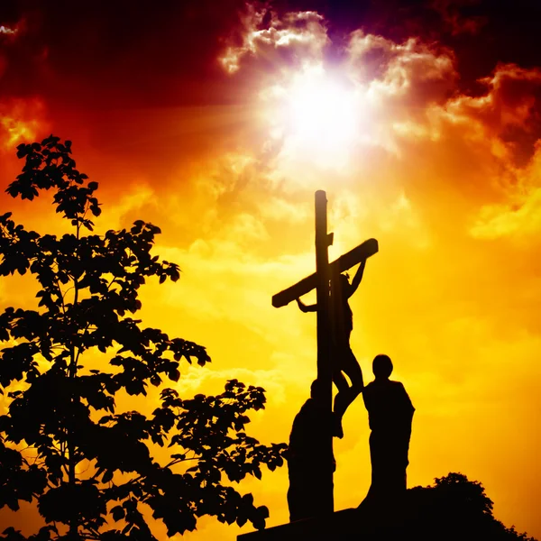 La crucifixion de Jésus — Photo
