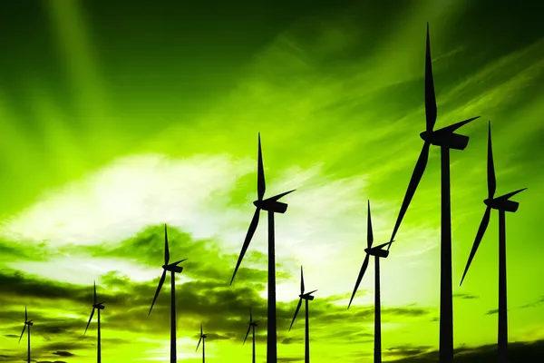 Πράσινο οικολογία άνεμος — Φωτογραφία Αρχείου