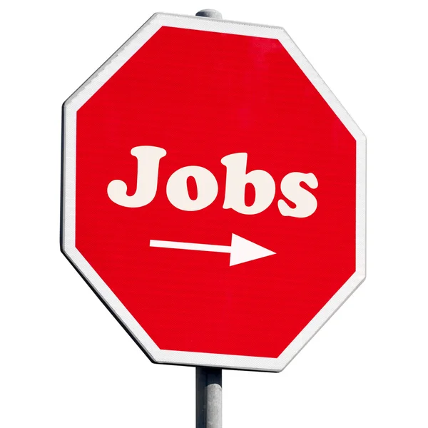 Pracovní místa znamení — Stock fotografie