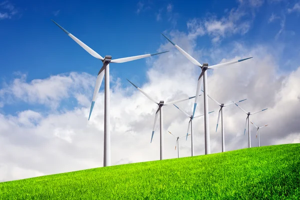 Wind Turbines Farm — Stock Photo, Image