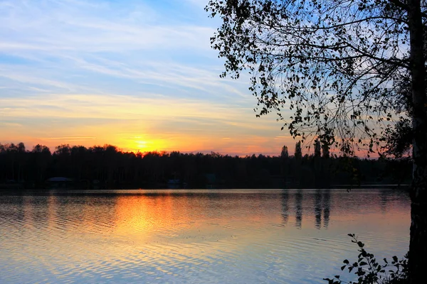 Lago del tramonto — Foto Stock