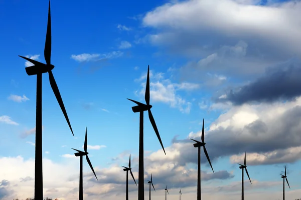 Turbinas Eólicas Blue Sky — Foto de Stock