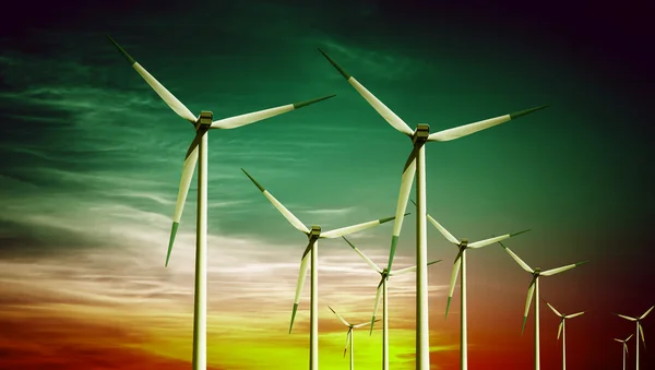 Turbinas Ecológicas — Foto de Stock