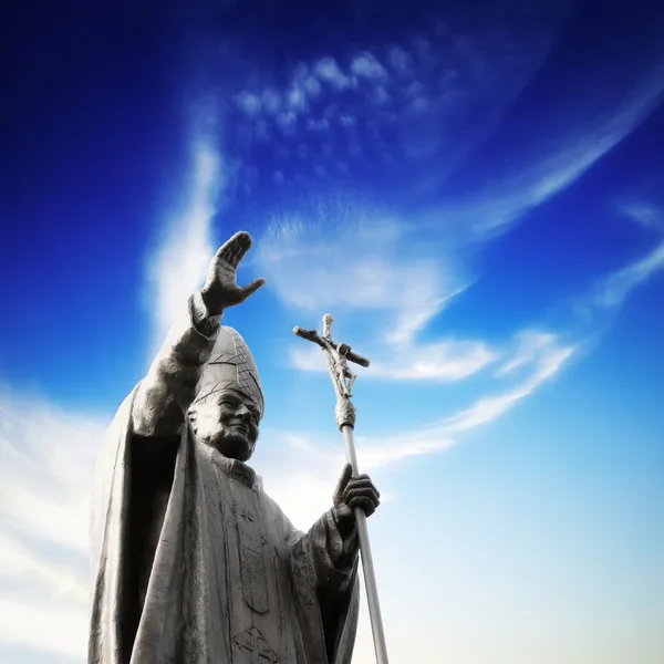 Statue av Pope – stockfoto