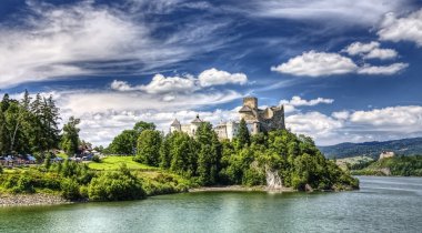 Medieval Dunajec castle in Poland clipart