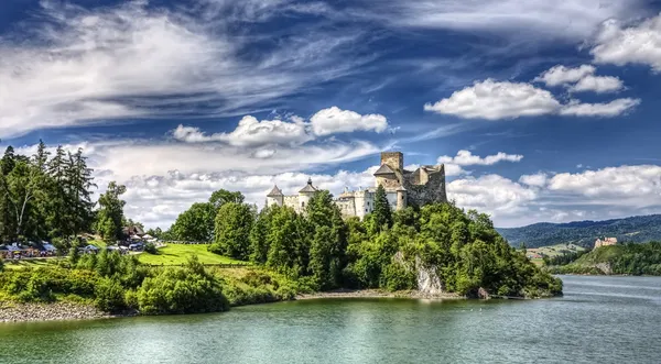 Castello medievale di Dunajec in Polonia — Foto Stock