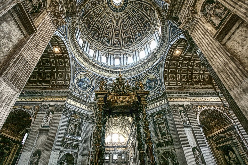 Saint Peters basilica interior in Vatican — Stock Photo © WDGPhoto #4928270