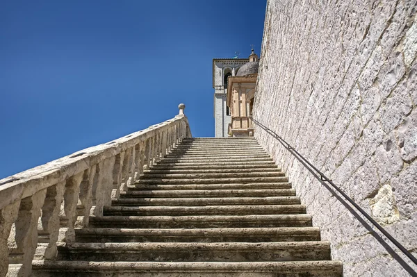 Gamla Trappor Assisi Italien — Stockfoto