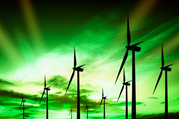 Eco Energía Eólica — Foto de Stock