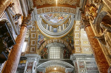 Interior of St Peter's Basilica clipart