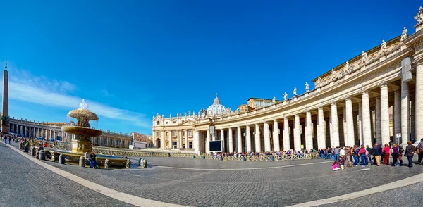Szent Péter tér, Vatikán, panoráma — Stock Fotó