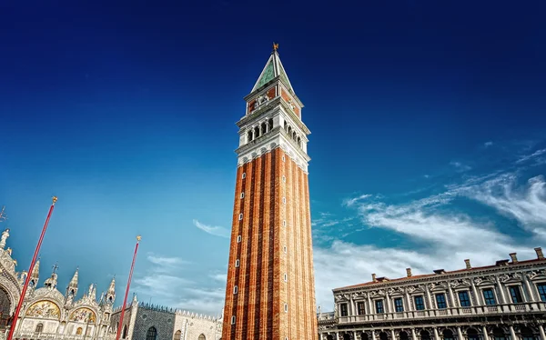 San Marcoplein Bell Tower - Venetië — Stockfoto