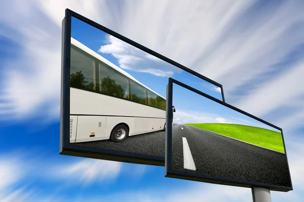 Tour bus — Stockfoto