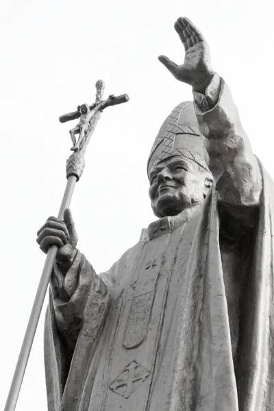 Pope JP2 monument — Stock Photo, Image
