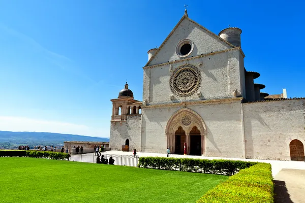 Basilika von san francesco, assisi, umbrien — Stockfoto