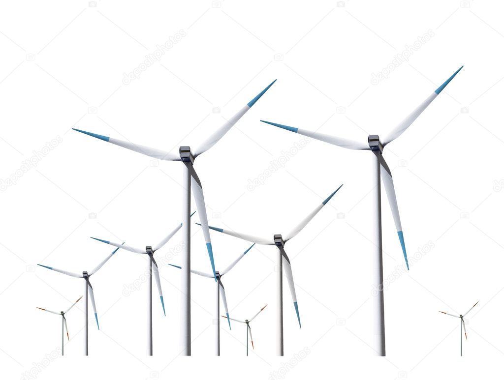 Wind turbines, isolated