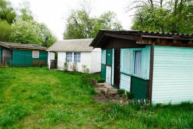 Old wooden camp cottage