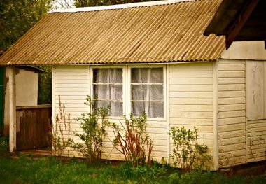 Old wooden camp cottage