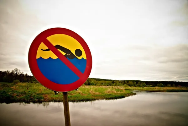 stock image No swimming sign