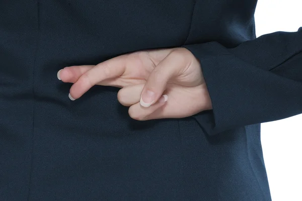 Çapraz parmak — Stok fotoğraf
