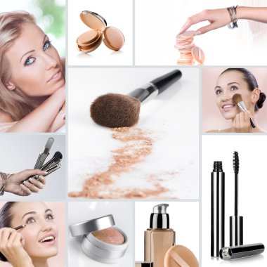 Makeup collage clipart