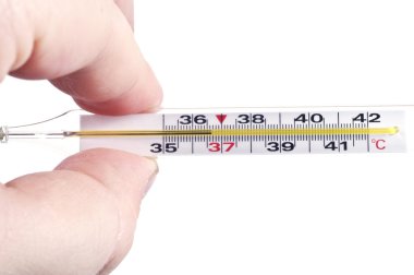 Mercury thermometer clipart