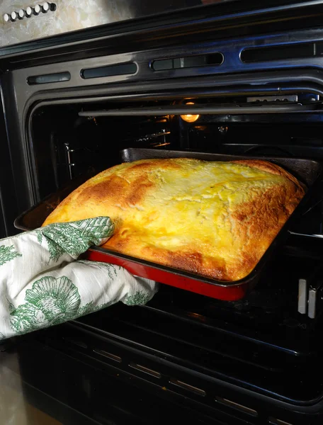 stock image Pie get from an oven