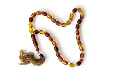 Rosaries yellow-brown clipart