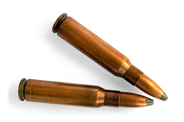 Duas balas para a carabina — Fotografia de Stock