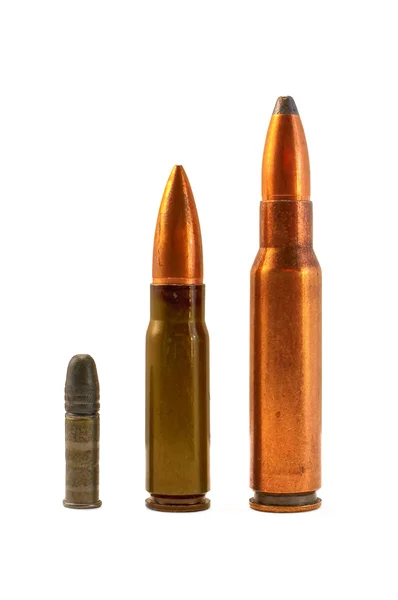 Munition für automatische Waffen und Kleinkalibergewehre — Stockfoto