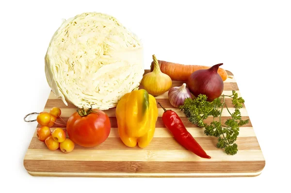 Grönsaker på bordet — Stockfoto