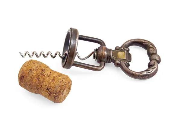 stock image Corkscrew with cork