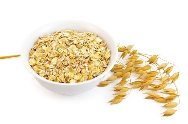 Oatmeal with oat stem — Stock Photo, Image
