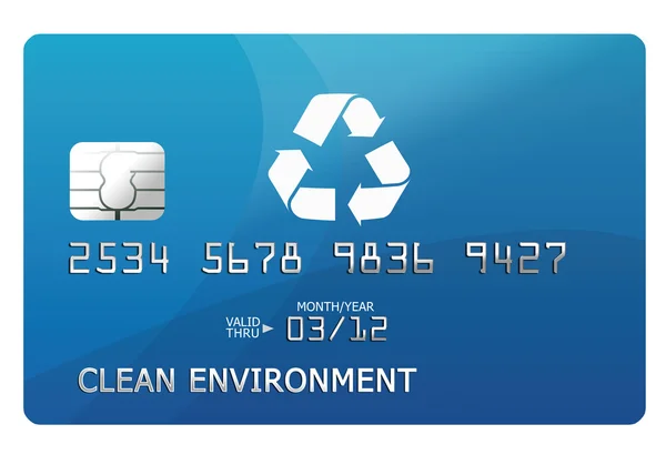 Екологічні кредитної картки — стокове фото