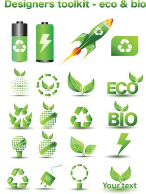 Designers toolkit - eco & bio clipart