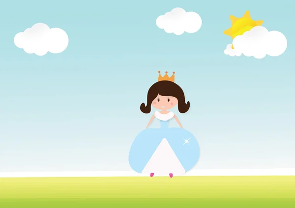 Маленькая принцесса — стоковый вектор