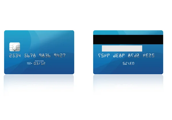 Šablona Kreditní Karty — Stock fotografie